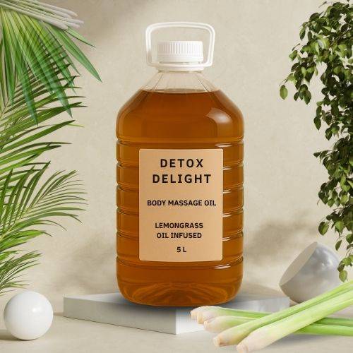 Detox Delight Body Massage Oil - Lemongrass Oil Infused