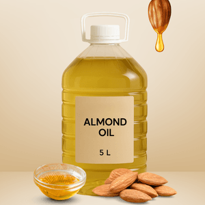 Pure Almond Oil bottle for skin and hair care